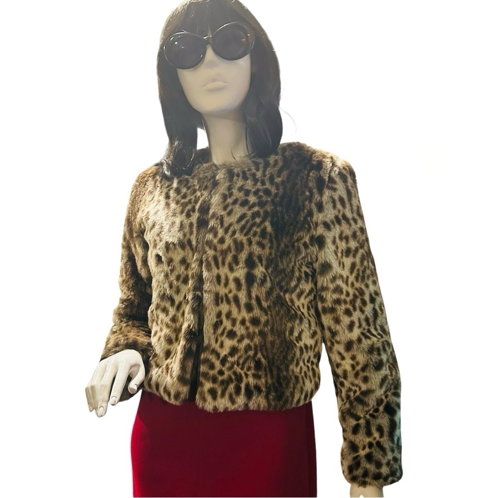 Trouvé Faux Fur Slightly Cropped Jacket Coat